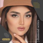 لنز عسلی قهوه ای دوردار آیس کالر دیاموند دیپ مارس