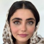 لنز عسلی خاکی دور دار آیس کالر دیاموند گارنت - تصویر 2