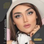 لنز آبی سبز بدون دور  اقیانوسی آیس کالر دیاموند سافایر بلو