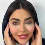 لنز آبی سبز بدون دور  اقیانوسی آیس کالر دیاموند سافایر بلو - تصویر 3