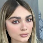 لنز طوسی آبی آبدون دور یس کالر دیاموند شاینی گری - تصویر 3