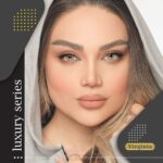 لنز عسلی سبز دوردار آیس کالر لاکچری ویرجینیا