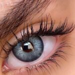 لنز آبی طوسی دوردار عروسکی آماندا باربی بلو