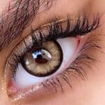 لنز عسلی طلایی دور مشکی آماندا استار براون