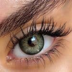 لنز سبز خاکی دوردار آماندا باربی گرین